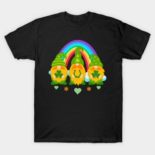 Gnomies With Rainbow Patrick's Day T-Shirt